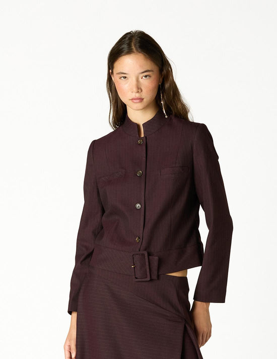 BLAZER HEBILLA RAYA GRANATE