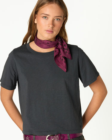 CAMISETA CORTA ANTRACITA NN