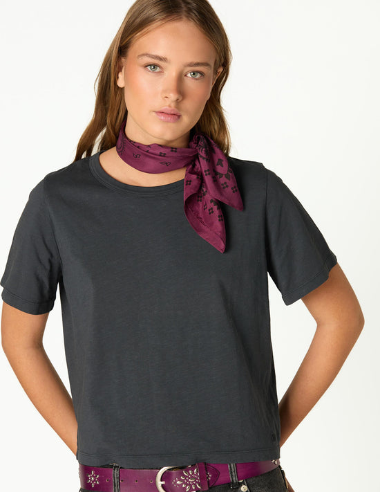 ANTHRACITE CROPPED T-SHIRT NN