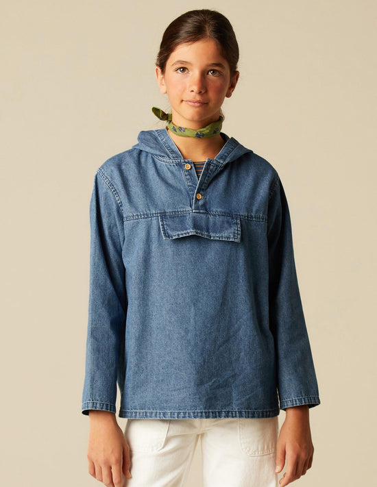DENIM SWEATSHIRT
