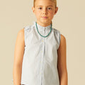 BLUE STRIPED SHIRT