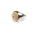 LARGE STONE IVORY RING