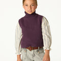 CHALECO CUELLO VUELTO PLUM