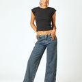 SIDE FRINGE PANTS BLUE