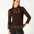 CAMISA LACE MARRÓN