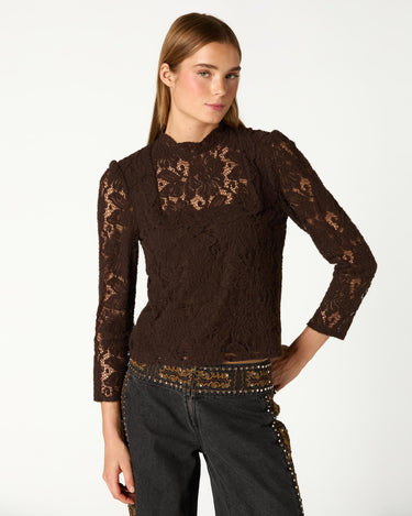 CAMISA LACE MARRÓN
