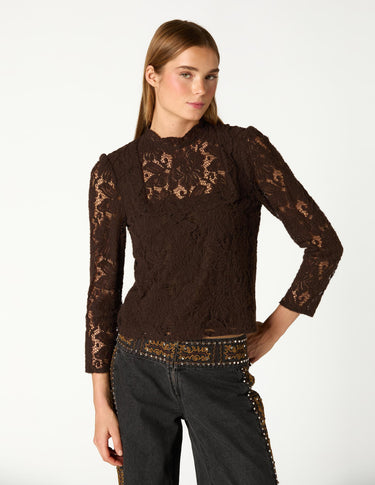 CAMISA LACE MARRON