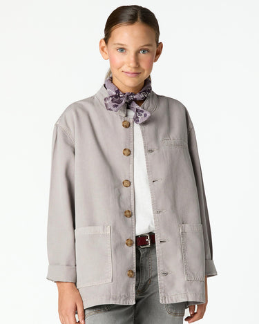 MAO COLLAR JACKET IRON GREY
