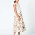 INDIAN PRINT LONG SKIRT CAPPUCCINO