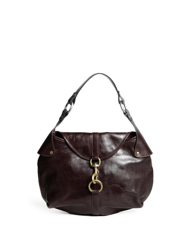 BROWN FLAP BAG