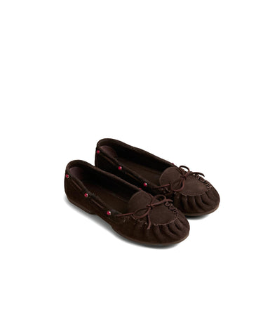 SUEDE LOAFER WITH STUDS