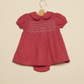 MORA GRAY SMOCKED DRESS