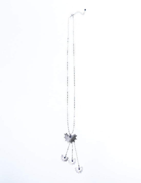 COLLAR PALM PLATEADO