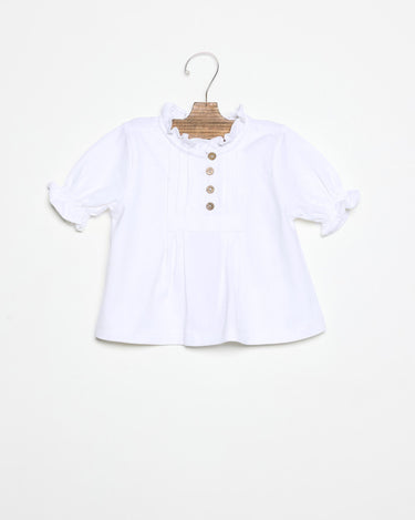 PUFF SLEEVE T-SHIRT WHITE