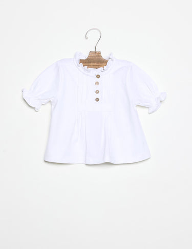 PUFF SLEEVE T-SHIRT WHITE