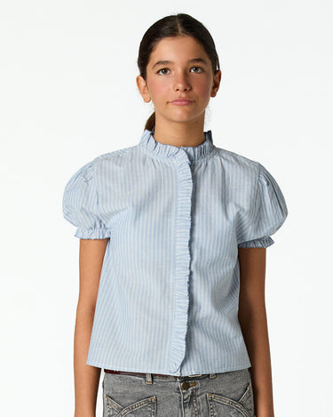 STRIPED PERKINS COLLAR SHIRT