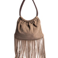 SUEDE FRINGED MOLE BAG