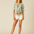 SHORT BOTONES BLANCO