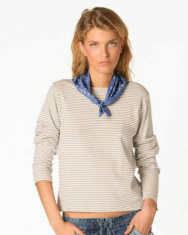 STRIPED WAVE T-SHIRT
