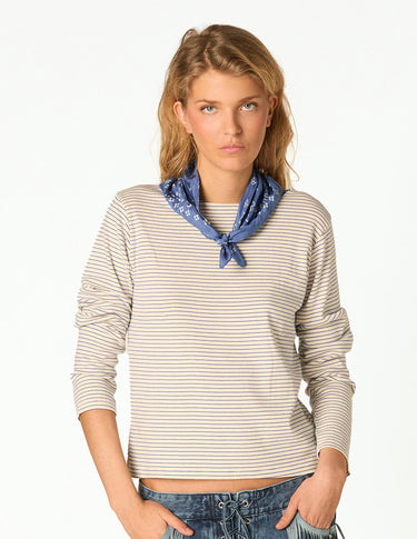 STRIPED WAVE T-SHIRT