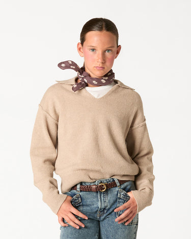 JERSEY POLO MARRÓN GLACÉE