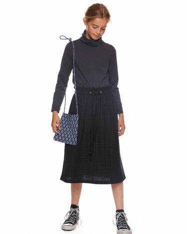 Long plaid skirt