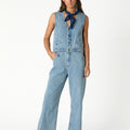 BLUE DENIM JUMPSUIT