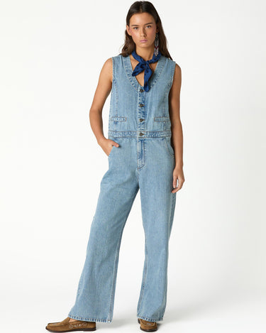 BLUE DENIM JUMPSUIT