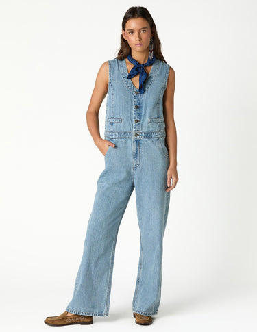 BLUE DENIM JUMPSUIT