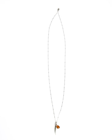 SILVER FANG NECKLACE