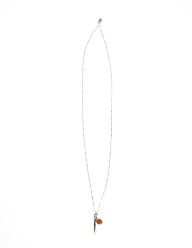 SILVER FANG NECKLACE