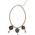 ORANGE LOCKET NECKLACE