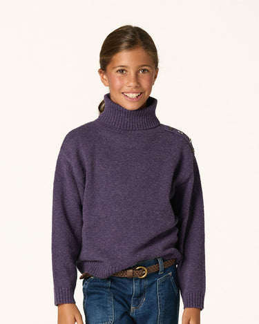 PENSÉE BUTTON TURTLENECK SWEATER