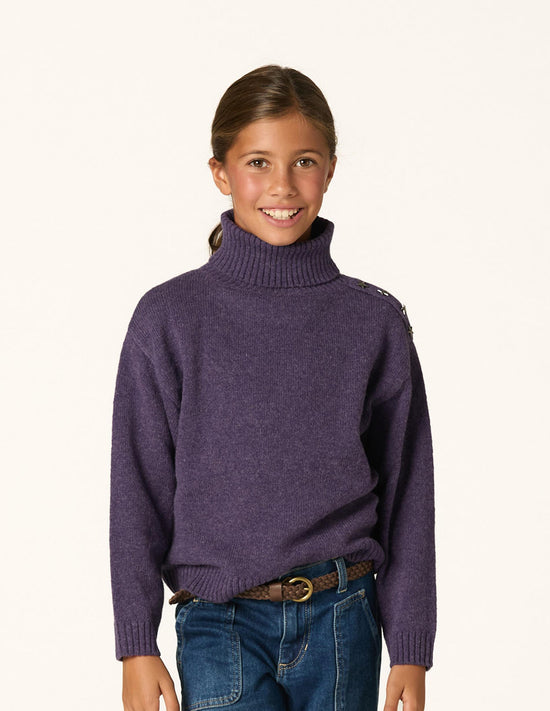 PENSÉE BUTTON TURTLENECK SWEATER
