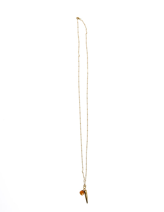 GOLD FANG NECKLACE