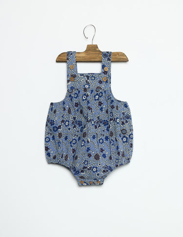 FROG PRINT FLORAL BLUE