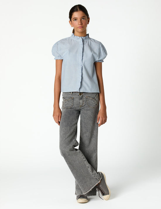 CROSSED POCKET TROUSERS GREY