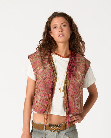 PAISLEY TASSEL VEST