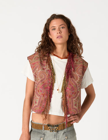 PAISLEY TASSEL VEST