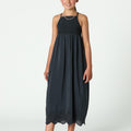 CHARCOAL STRAPPY DRESS