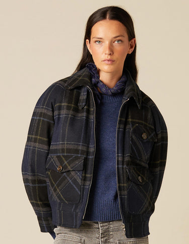 CHAQUETÓN BOLSILLO CUADROS