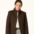 CHAQUETÓN CUADRO MARRÓN