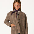 CHAQUETA CUELLO MAO CUADRO BARK