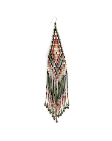 PENDIENTE MIYUKI ETHNIC VERDE