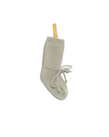 IRON GREY KNITTED BABY BOOTIE