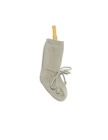 IRON GREY KNITTED BABY BOOTIE