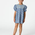 DITSY PRINT DRESS BLUE