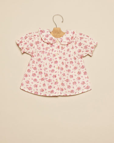 MORA GATHERED FLORAL SHIRT