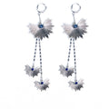 PENDIENTES PALM PLATEADOS