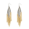 PENDIENTES CADENA DORADA